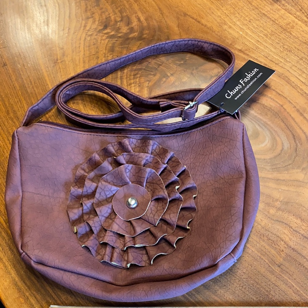 NWT brown flower bag